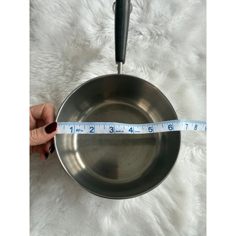 Revere Ware 1 1/2 Qt Saucepan Stainless Steel Handle Small Pot NO LID VGUC